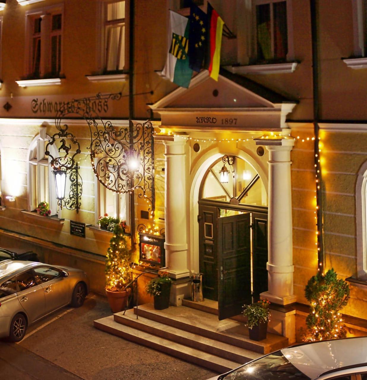 Hotel Schwarzes Ross Siebenlehn ภายนอก รูปภาพ